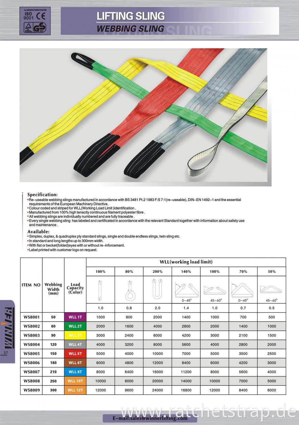 Lifting Sling E catalogue